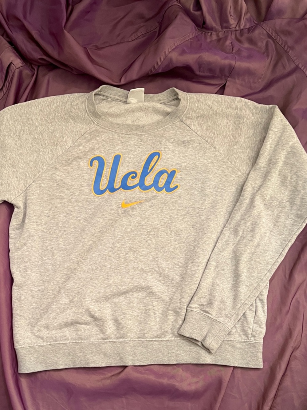 Nike UCLA Grey Sweatshirt with Blue and Gold Script